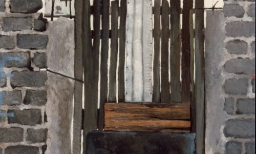 Puerta de Palos / 1988 - óleo sobre lino y tabla - 9 x11"